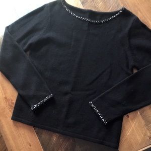 Black Scoop Neck Sweater